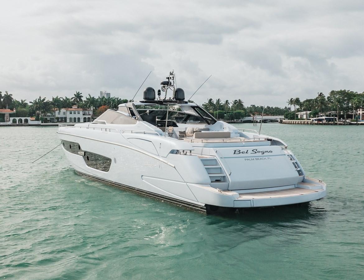 a white boat in the water aboard AMARA  Yacht for Sale