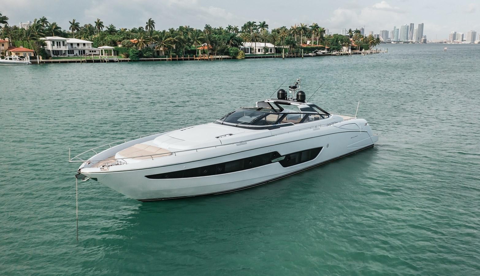 a white boat in the water aboard AMARA  Yacht for Sale
