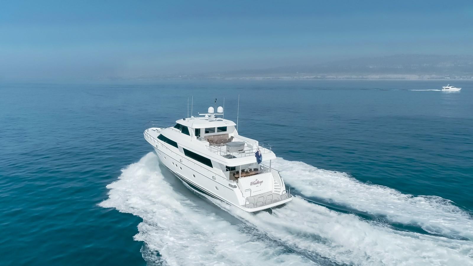 a ship in the water aboard HAWK EYE  Yacht for Sale