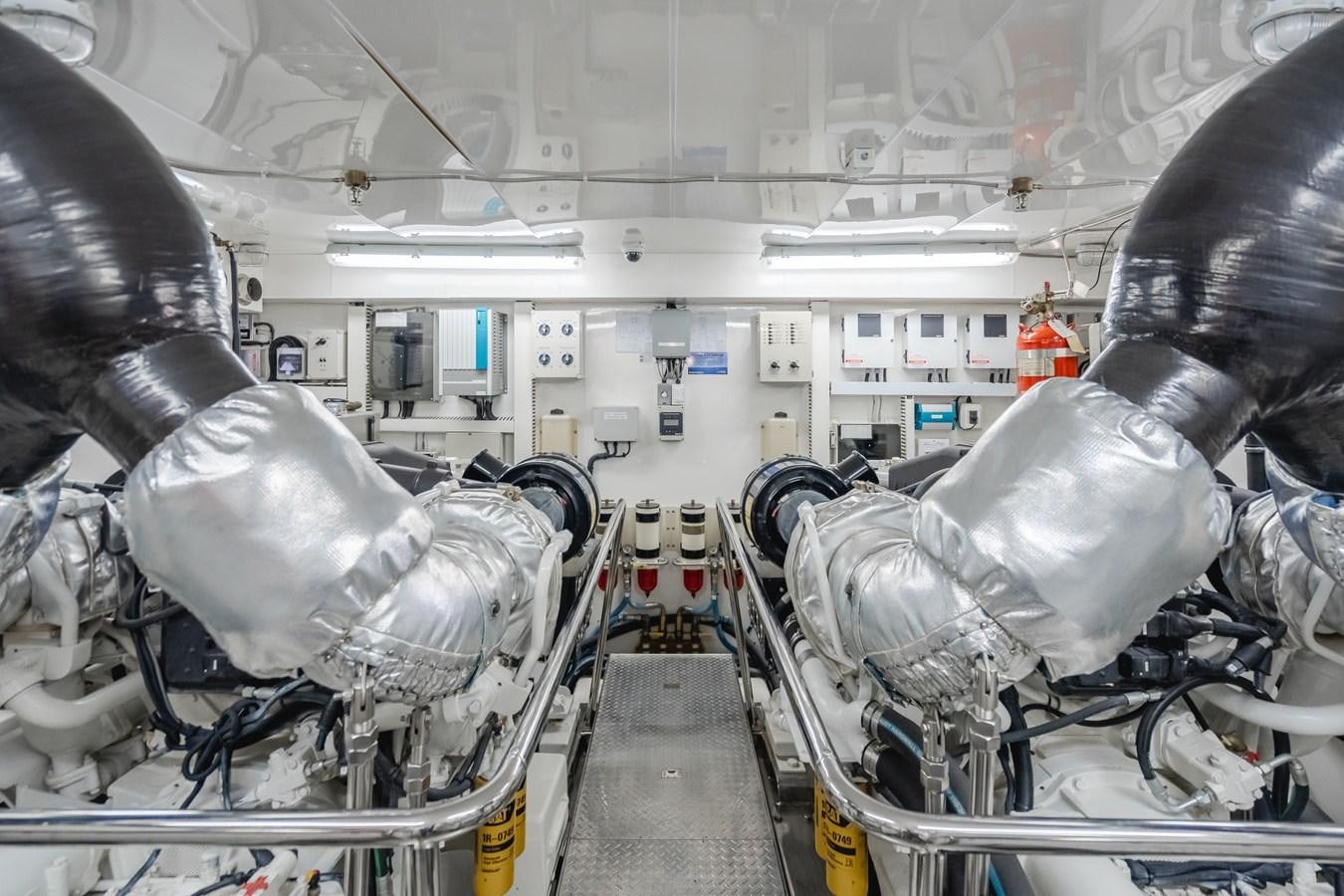 a room with several machines aboard HAWK EYE  Yacht for Sale