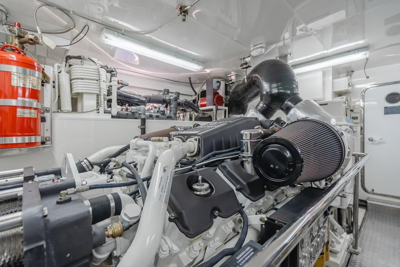 a machine with many wires aboard HAWK EYE  Yacht for Sale