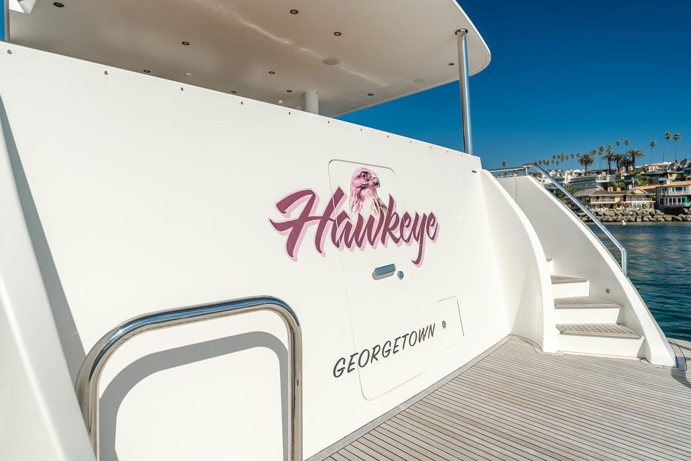 text aboard HAWK EYE  Yacht for Sale