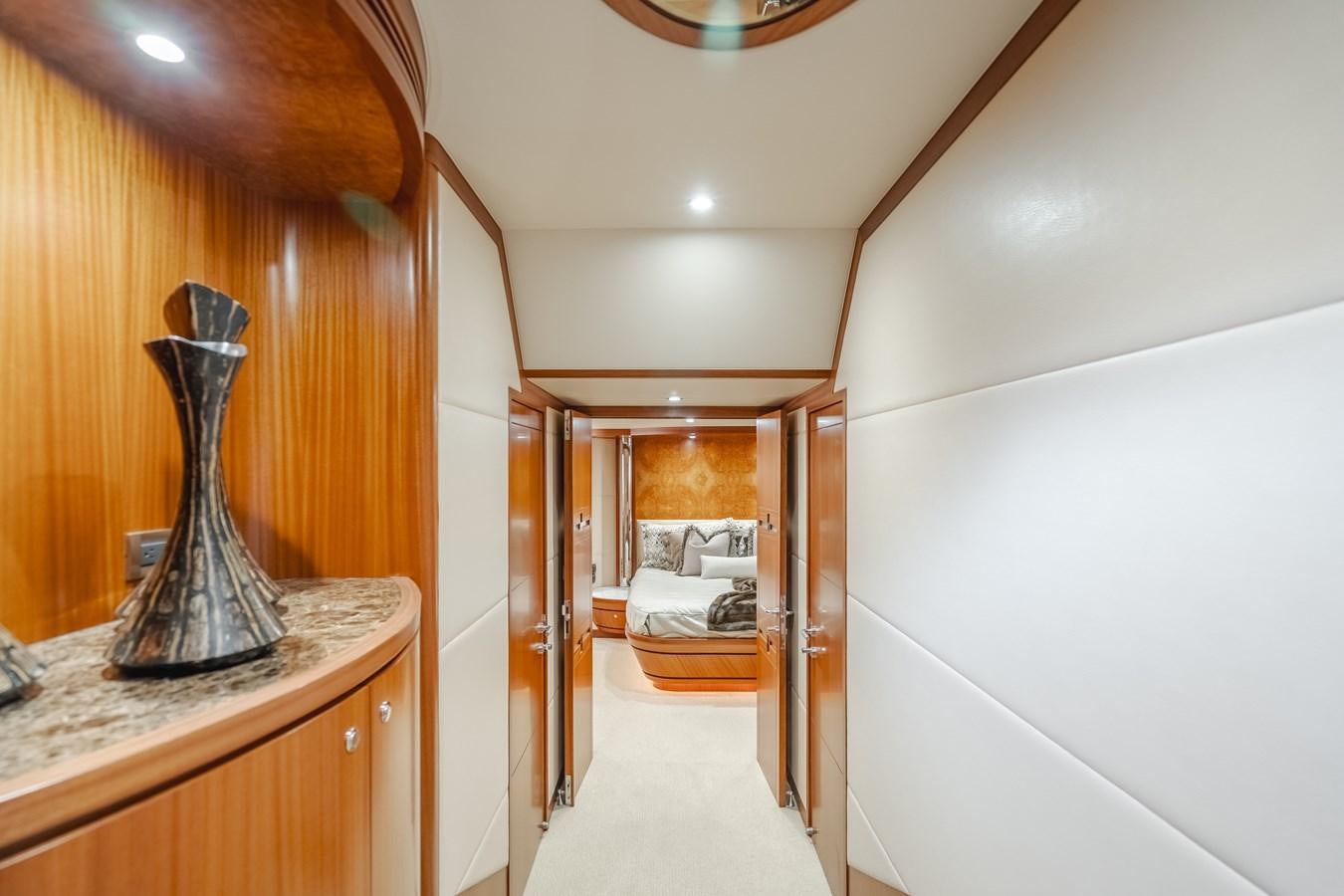 a room with a glass vase aboard HAWK EYE  Yacht for Sale