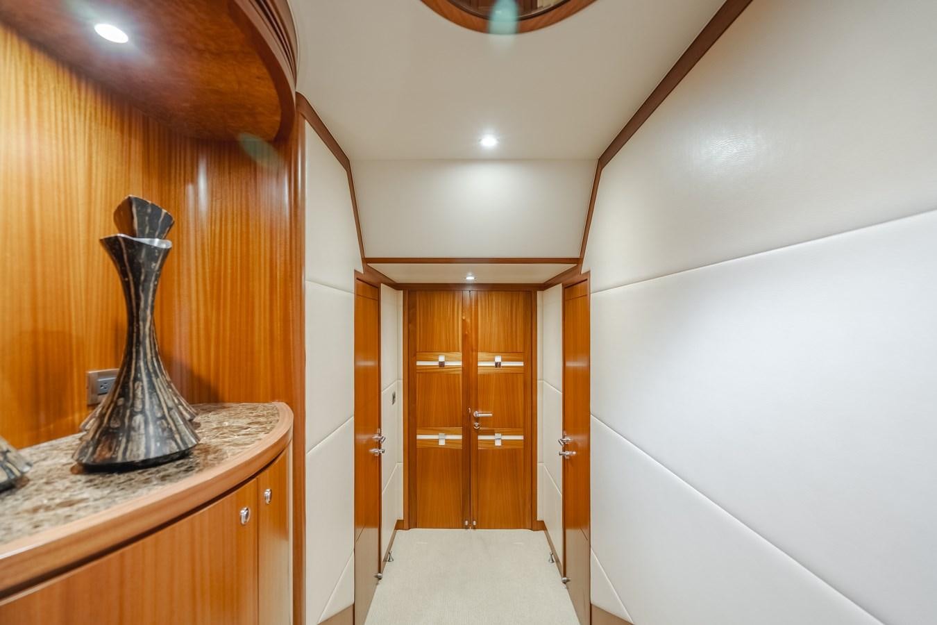 a vase on a counter aboard HAWK EYE  Yacht for Sale