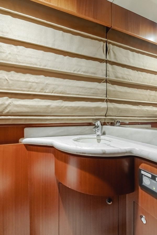 a sink with a faucet aboard HAWK EYE  Yacht for Sale