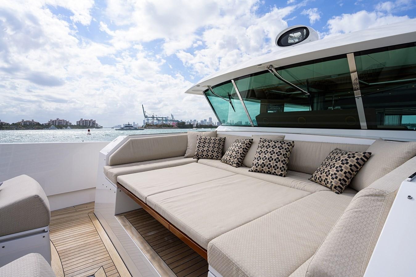 a bed on a boat aboard CHREEDO Yacht for Sale