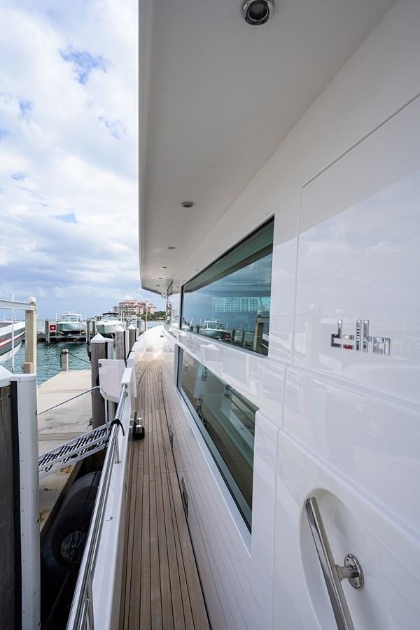 a view of a boat deck and water aboard CHREEDO Yacht for Sale