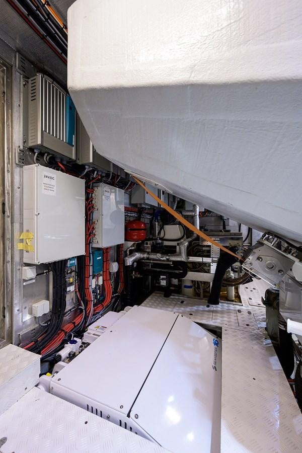 a large machine with wires aboard CHREEDO Yacht for Sale