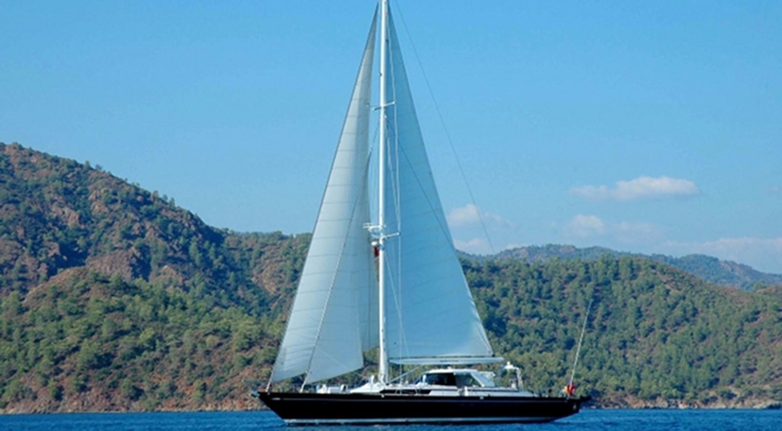 a sailboat on the water aboard SOUTHERN CROSS Yacht for Sale