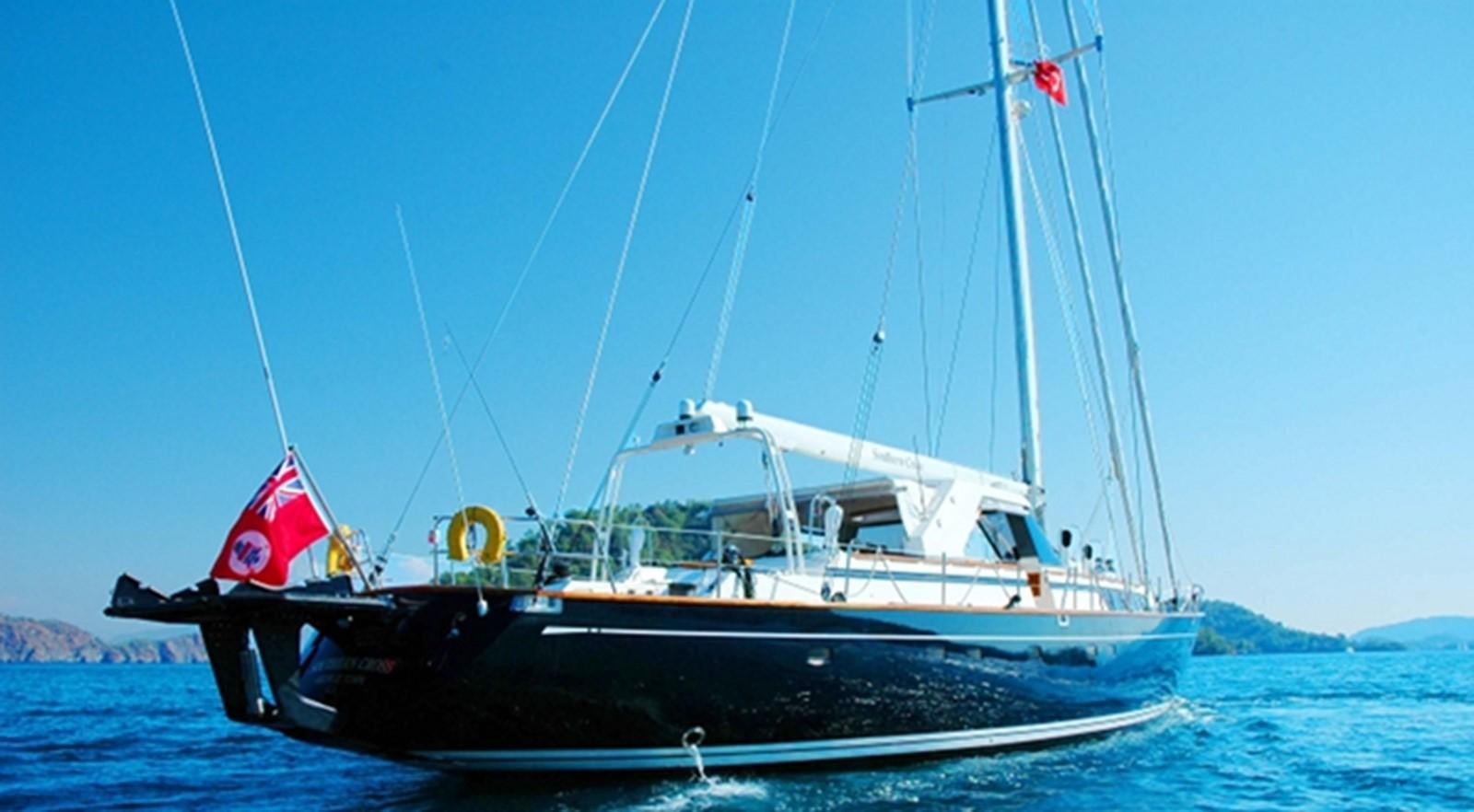 a boat on the water aboard SOUTHERN CROSS Yacht for Sale