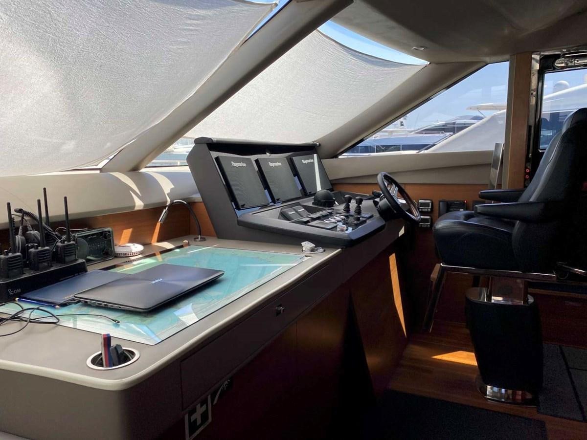a plane with a laptop on it aboard ALLURE Yacht for Sale