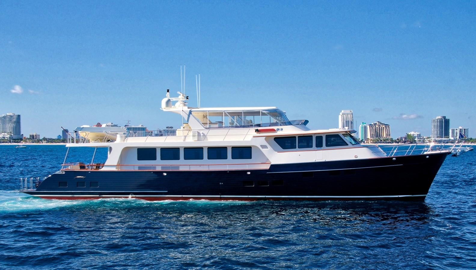 a large boat in the water aboard ONE LIFE Yacht for Sale