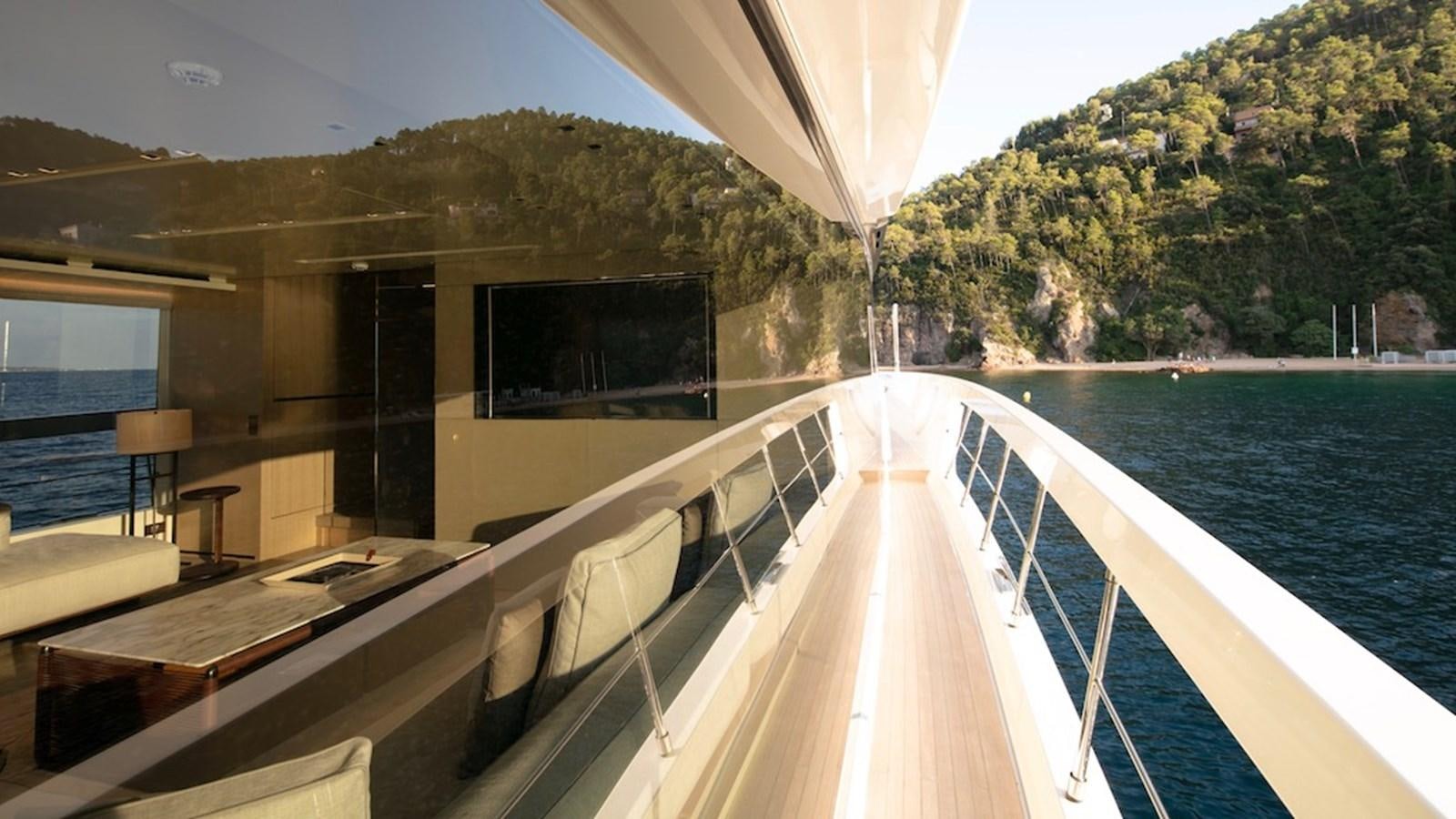 a large swimming pool aboard SANLORENZO SL86/678 Yacht for Sale