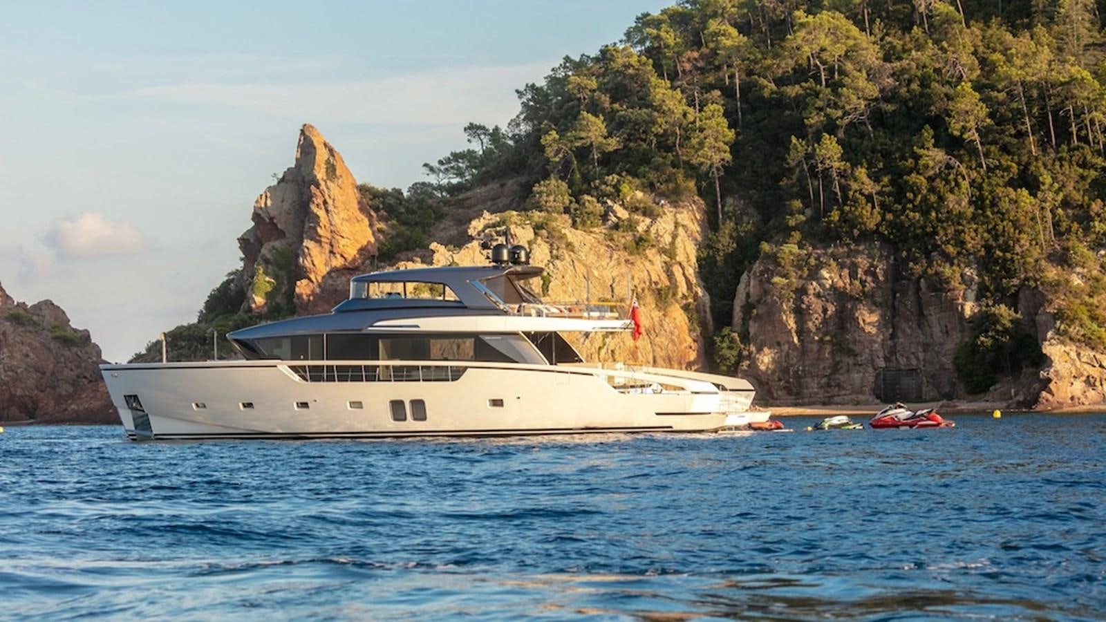 a boat on the water aboard SANLORENZO SL86/678 Yacht for Sale