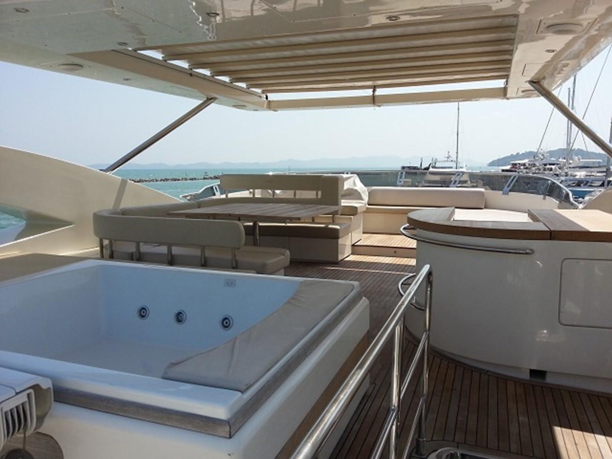 a boat deck with a deck aboard MY JAYA Yacht for Sale