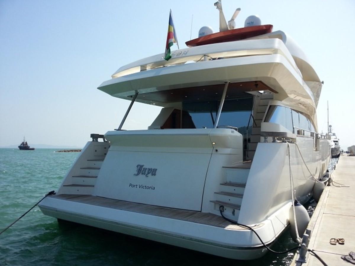a boat on the water aboard MY JAYA Yacht for Sale