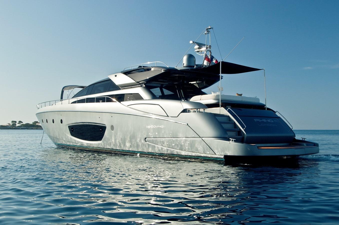 a boat on the water aboard RHINO A Yacht for Sale