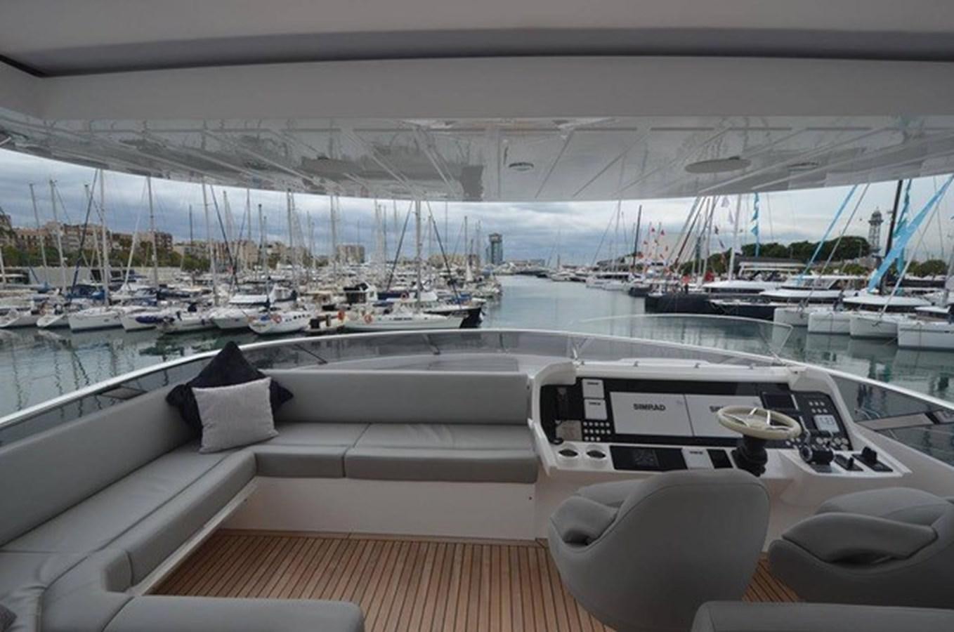 a boat in a large body of water aboard SUNSEEKER 86 Yacht for Sale