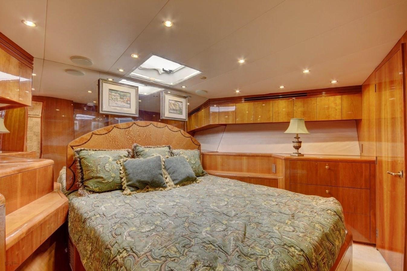 a bed in a cabin aboard SPHEREFISH Yacht for Sale