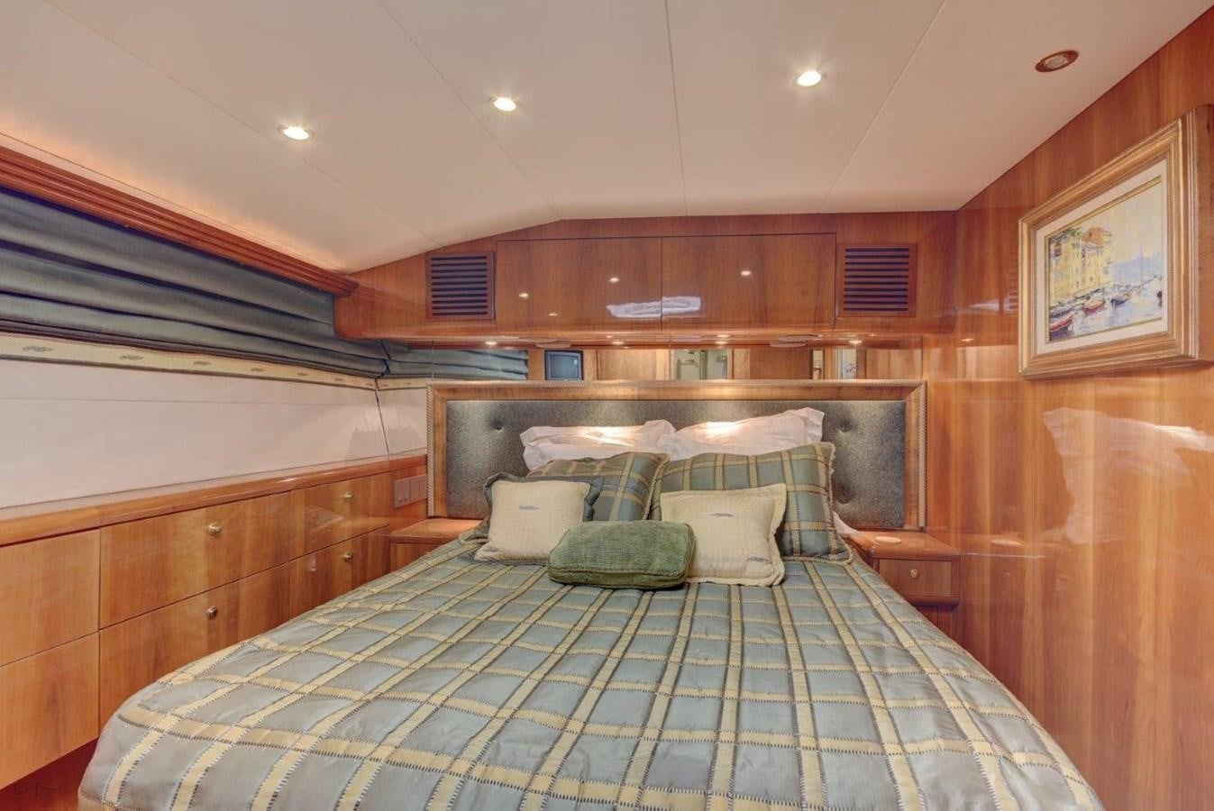 a bed in a cabin aboard SPHEREFISH Yacht for Sale