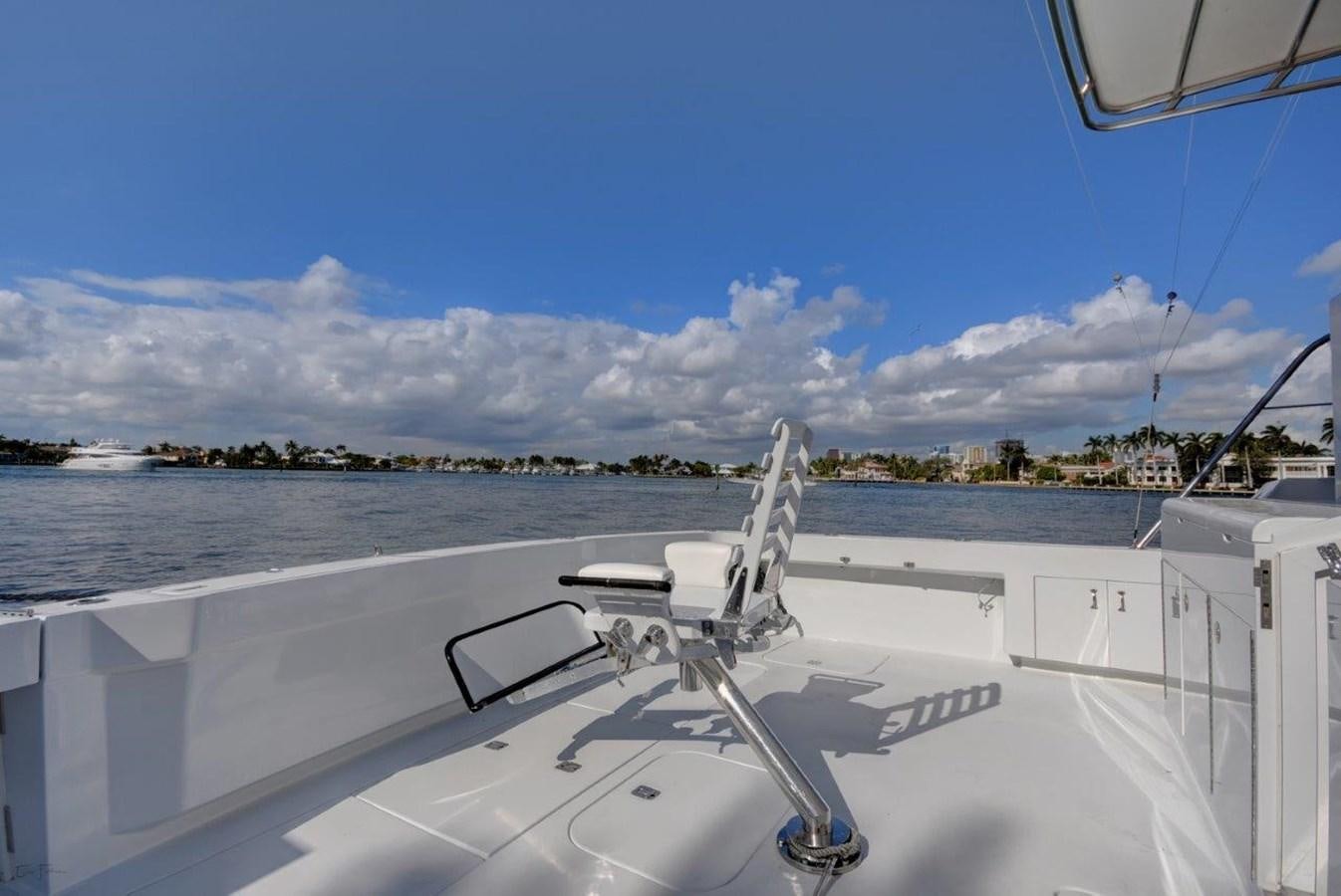 a view of a city from the deck of a boat aboard SPHEREFISH Yacht for Sale