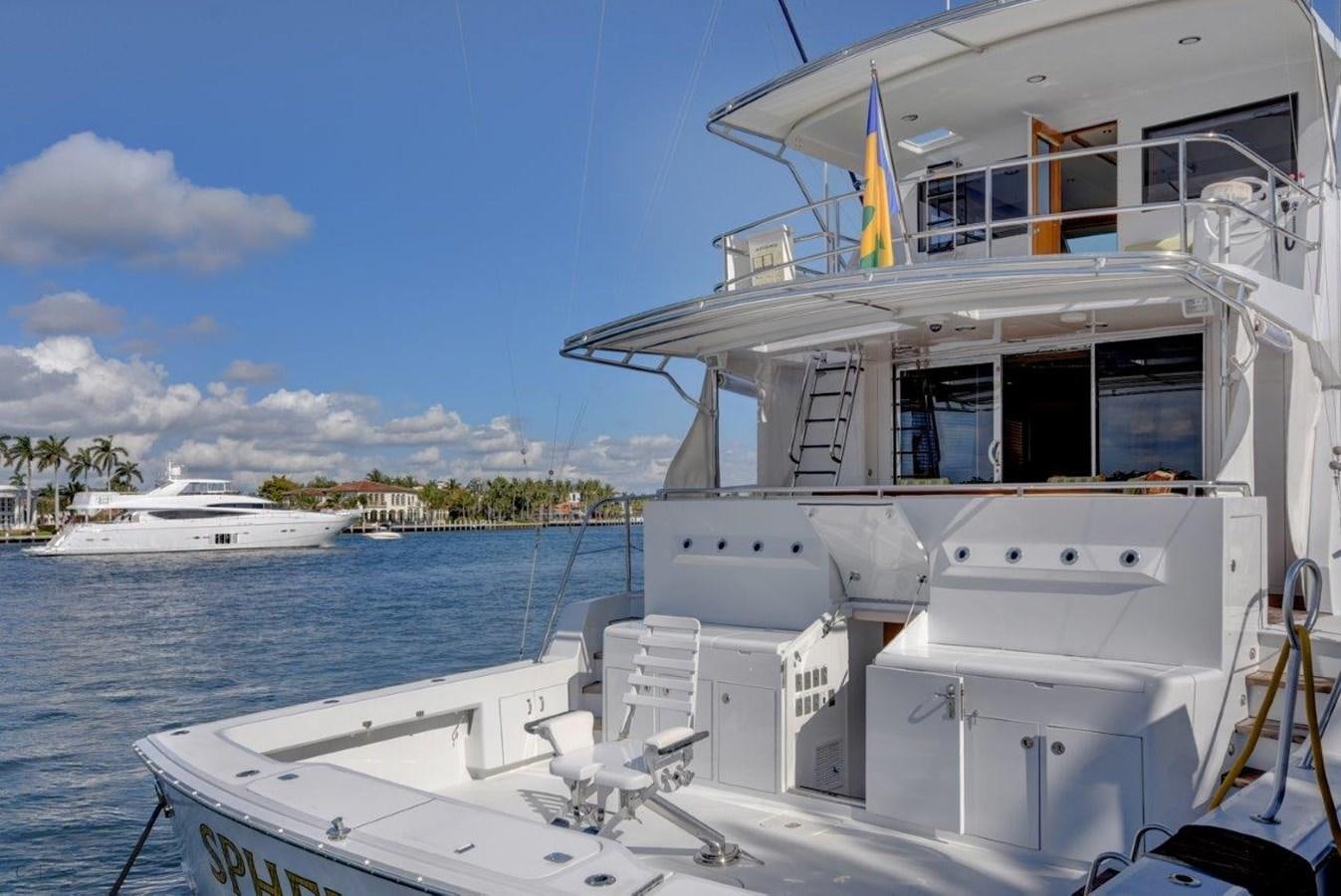 a boat on the water aboard SPHEREFISH Yacht for Sale