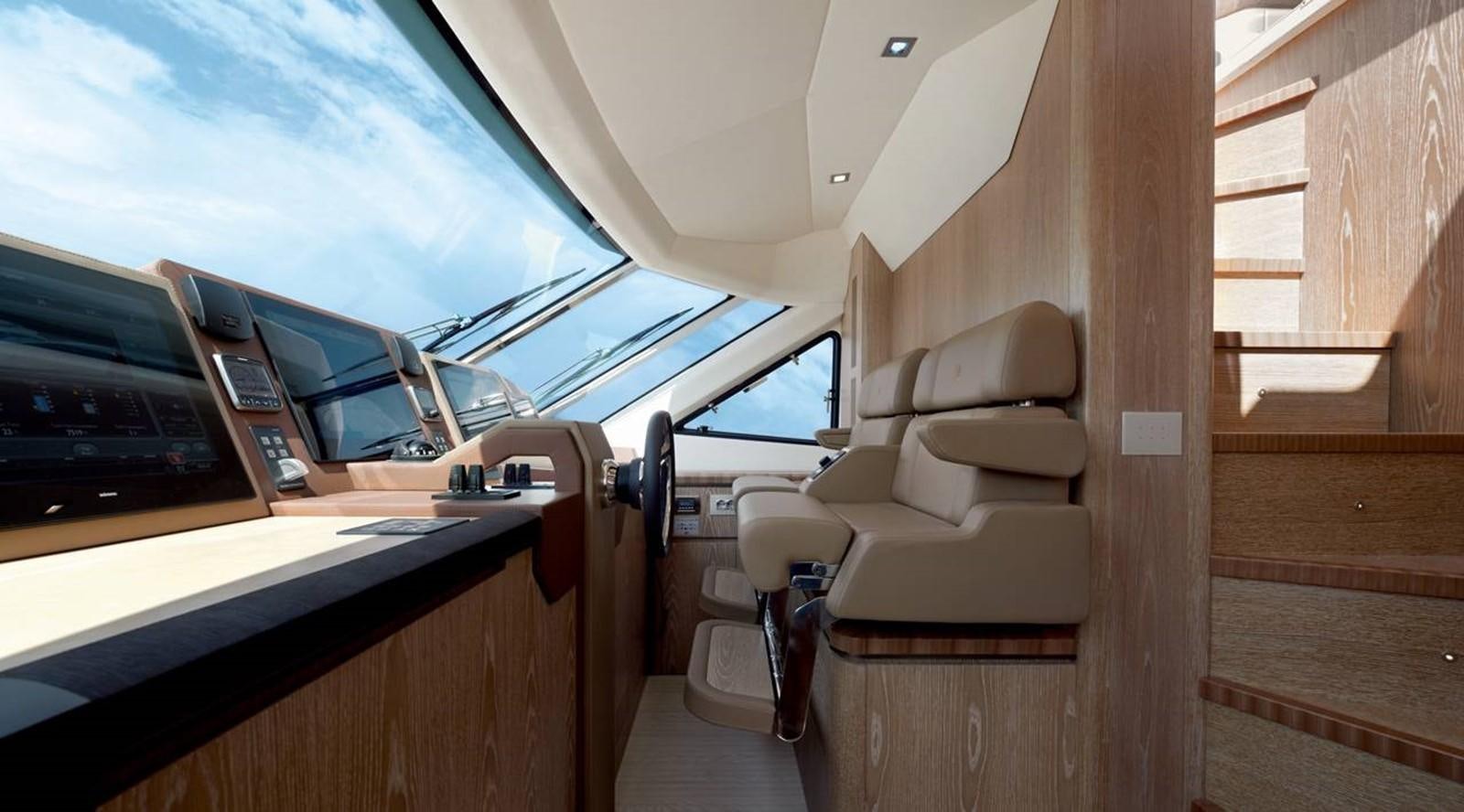 inside of a vehicle aboard MONTE CARLO YACHTS MCY 86 Yacht for Sale