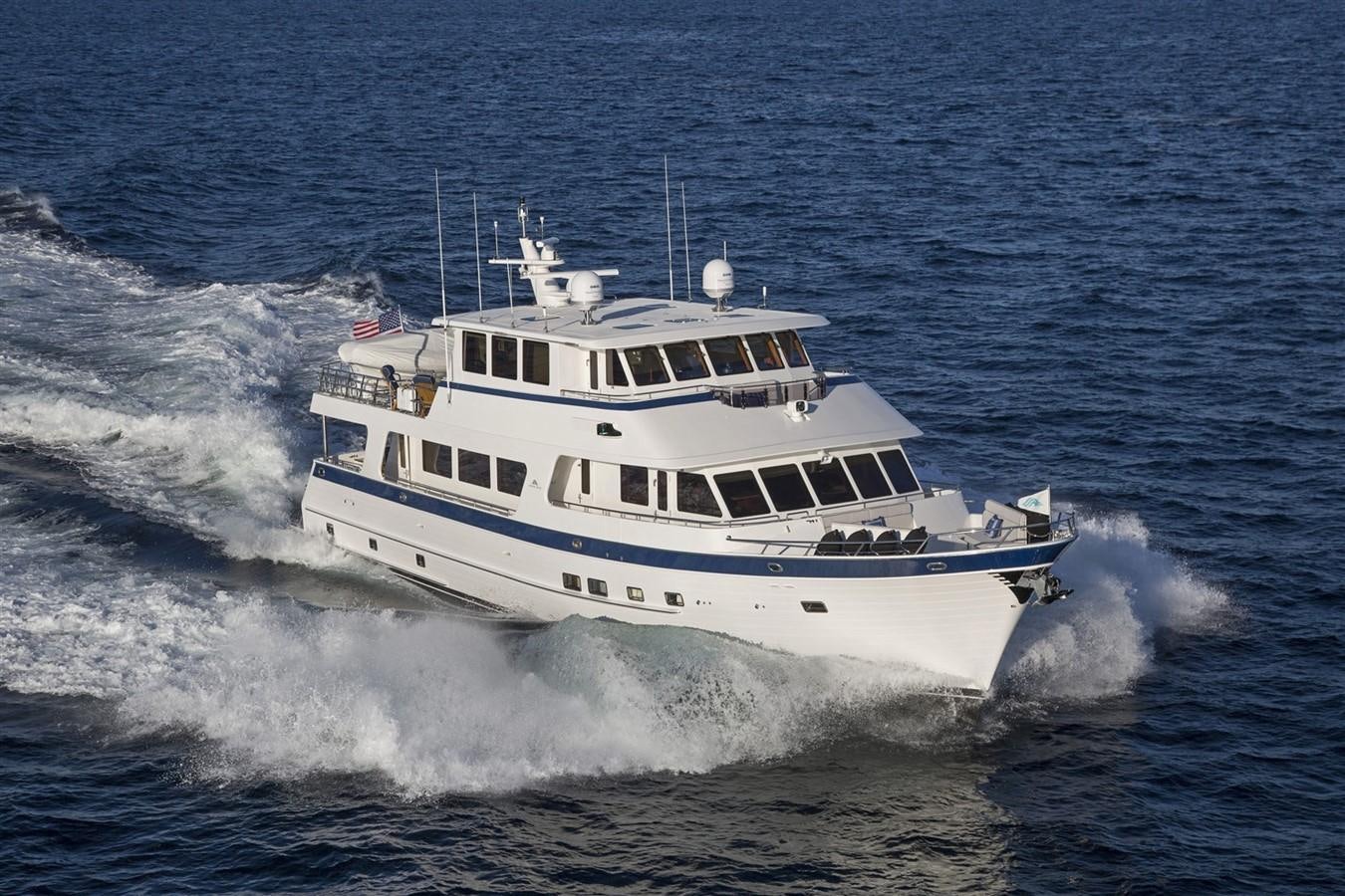 a boat on the water aboard 860 DBMY Yacht for Sale