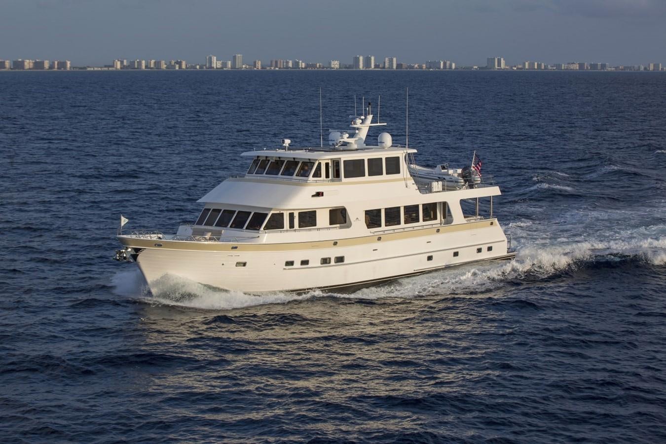 a boat on the water aboard 860 DBMY Yacht for Sale