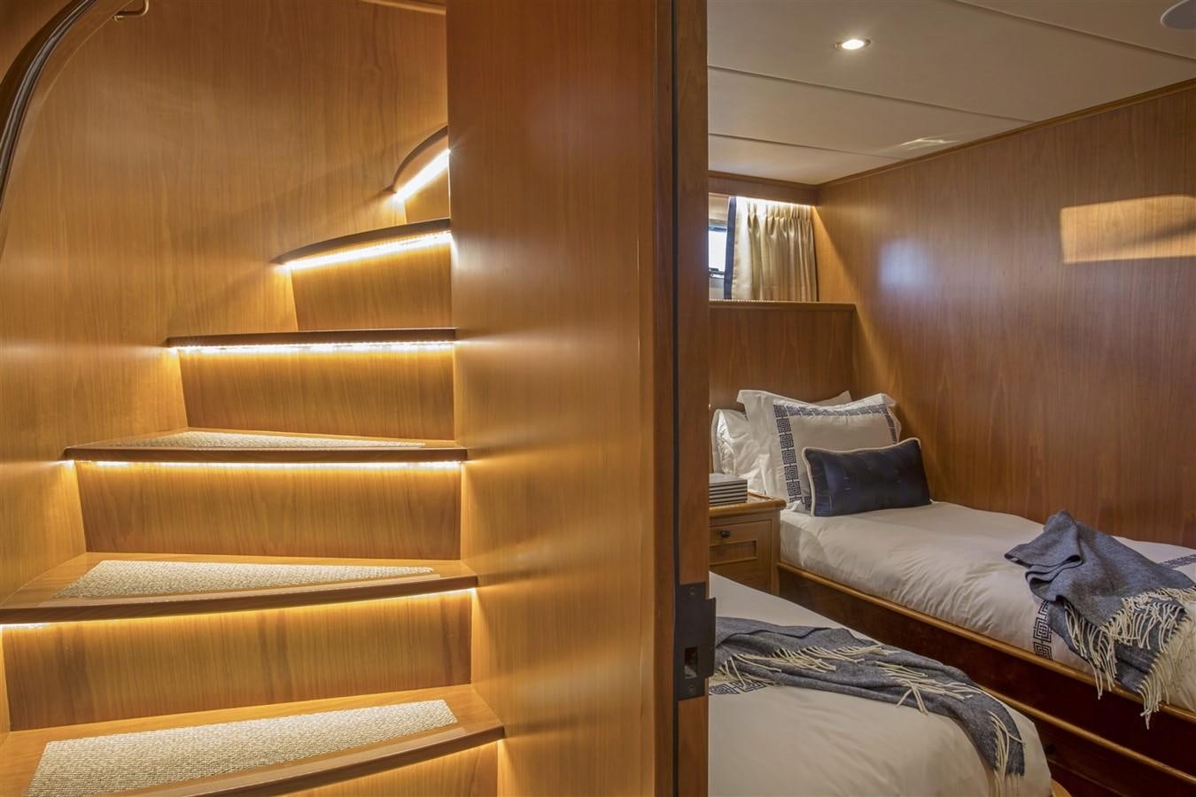 a bed in a room aboard 860 DBMY Yacht for Sale