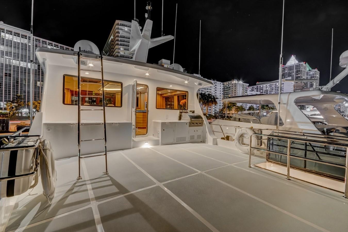 a building with a glass door aboard 860 DBMY Yacht for Sale