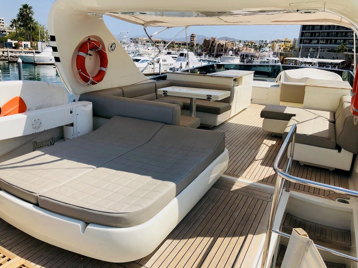 a row of white boats aboard CATARI Yacht for Sale