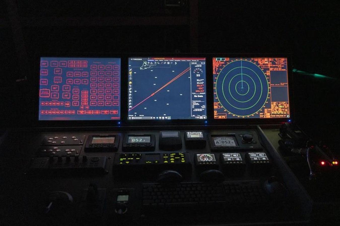 a screenshot of a computer aboard IRON LADY II Yacht for Sale