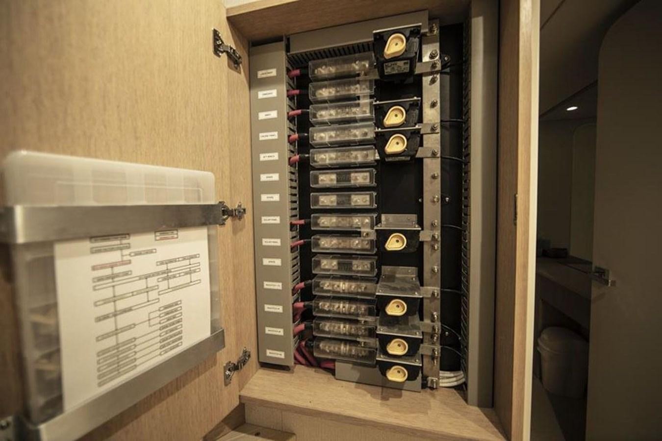 a machine in a room aboard IRON LADY II Yacht for Sale