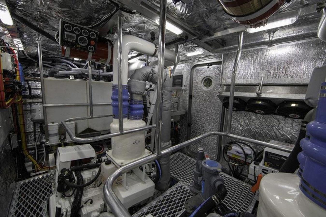 a room with machinery aboard IRON LADY II Yacht for Sale