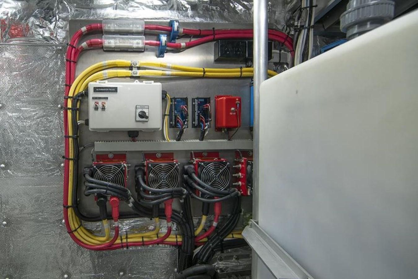 a machine with wires aboard IRON LADY II Yacht for Sale