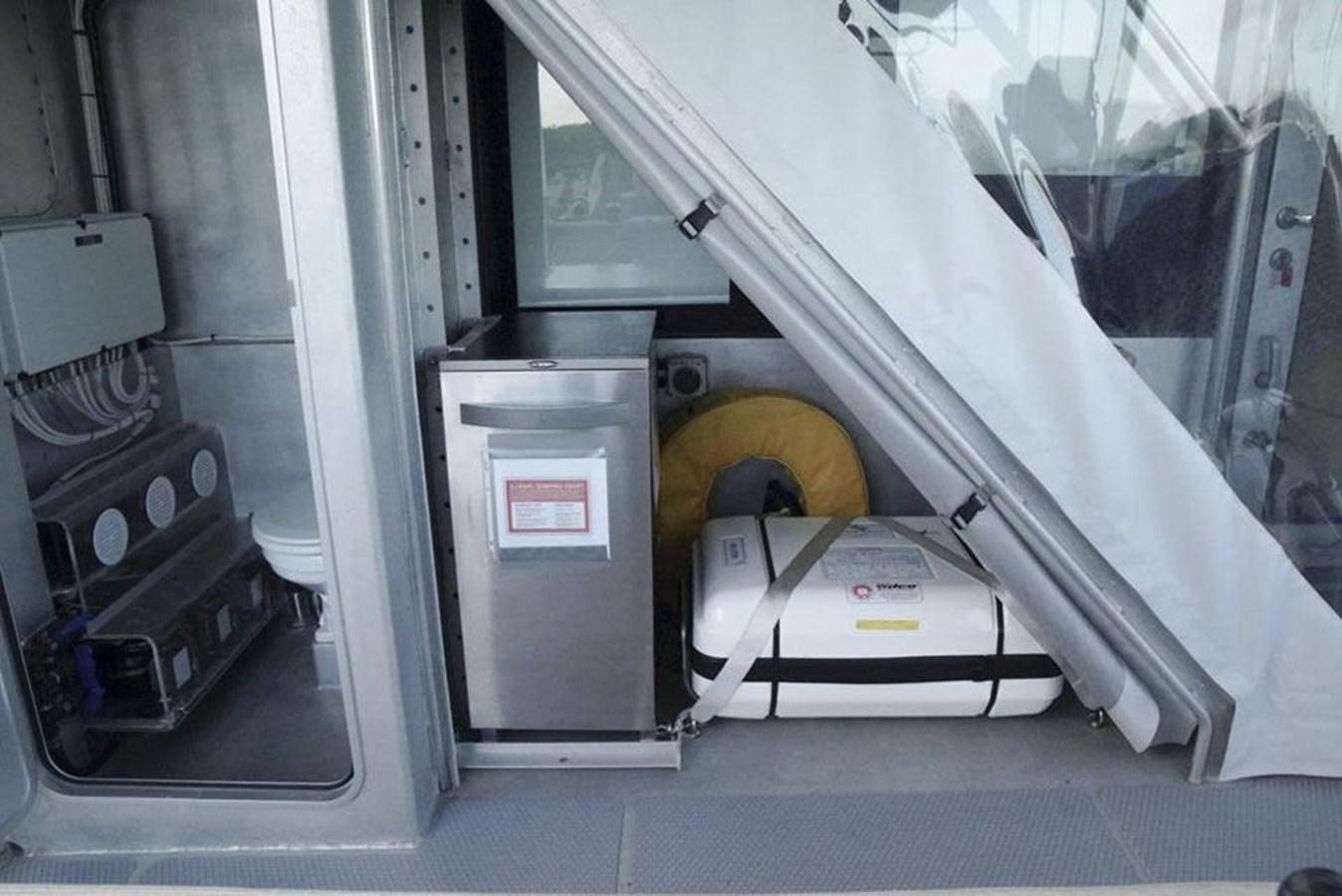 a machine on the floor aboard IRON LADY II Yacht for Sale