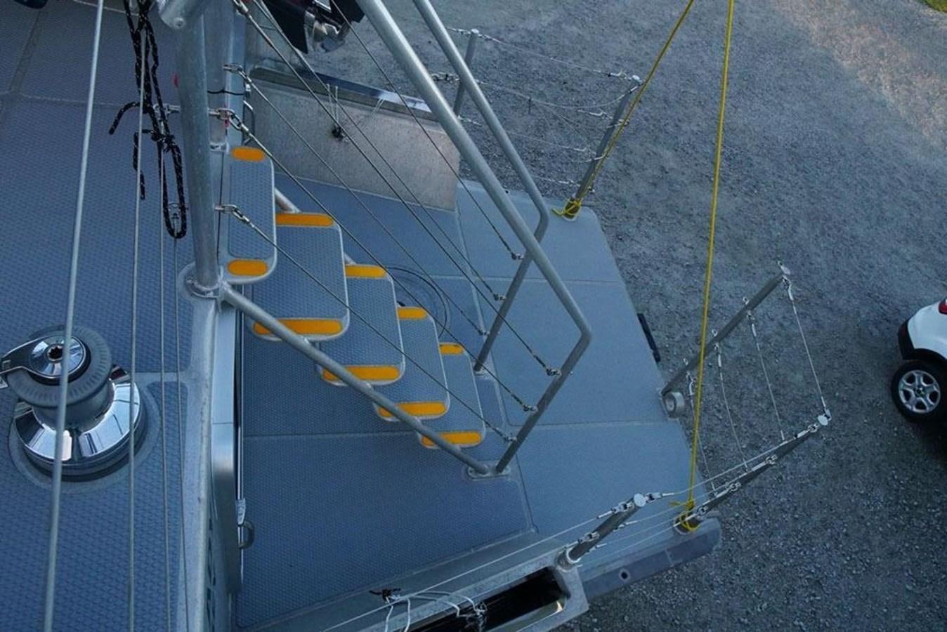 a car on the road aboard IRON LADY II Yacht for Sale