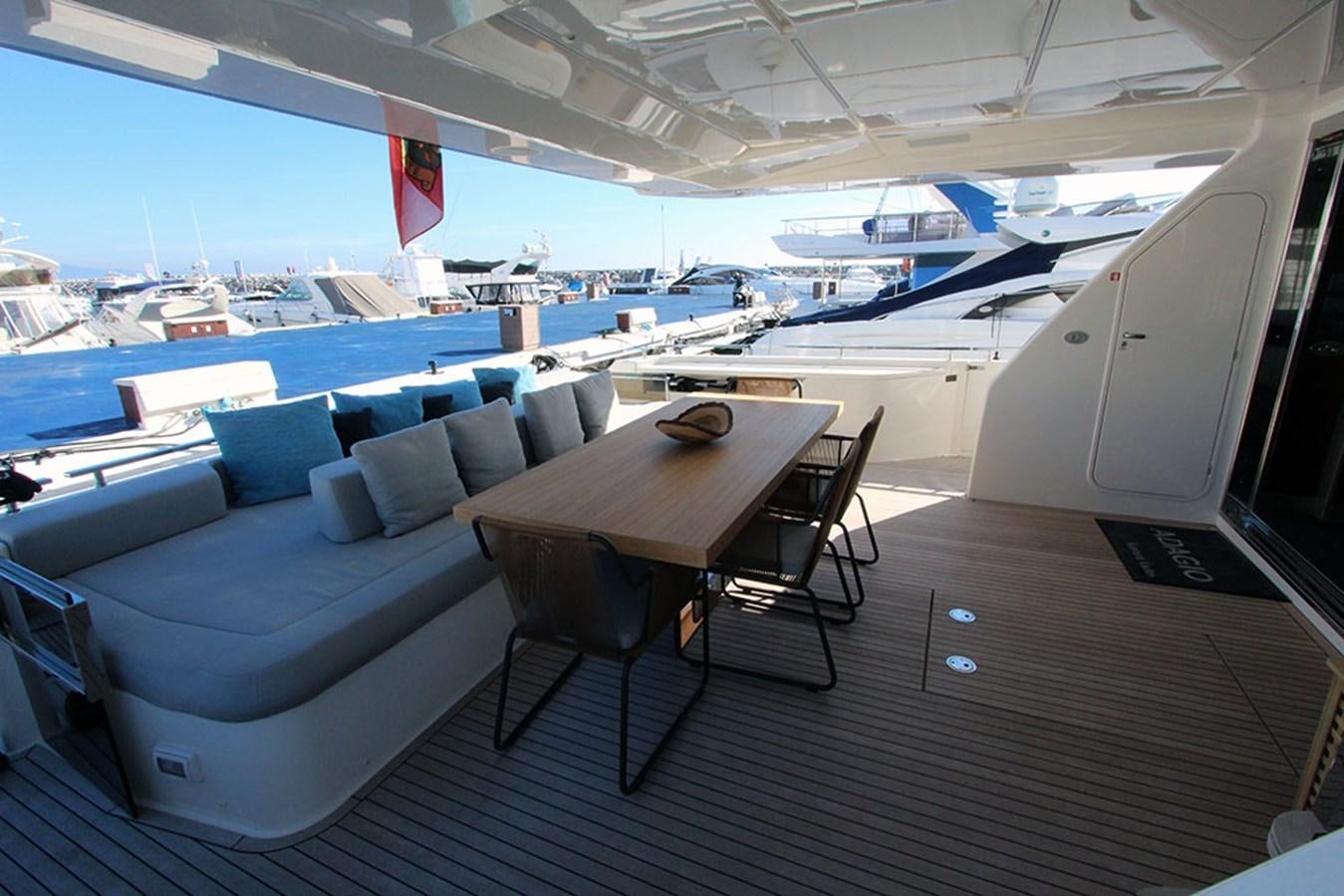 inside of an airplane aboard ANASSA A Yacht for Sale