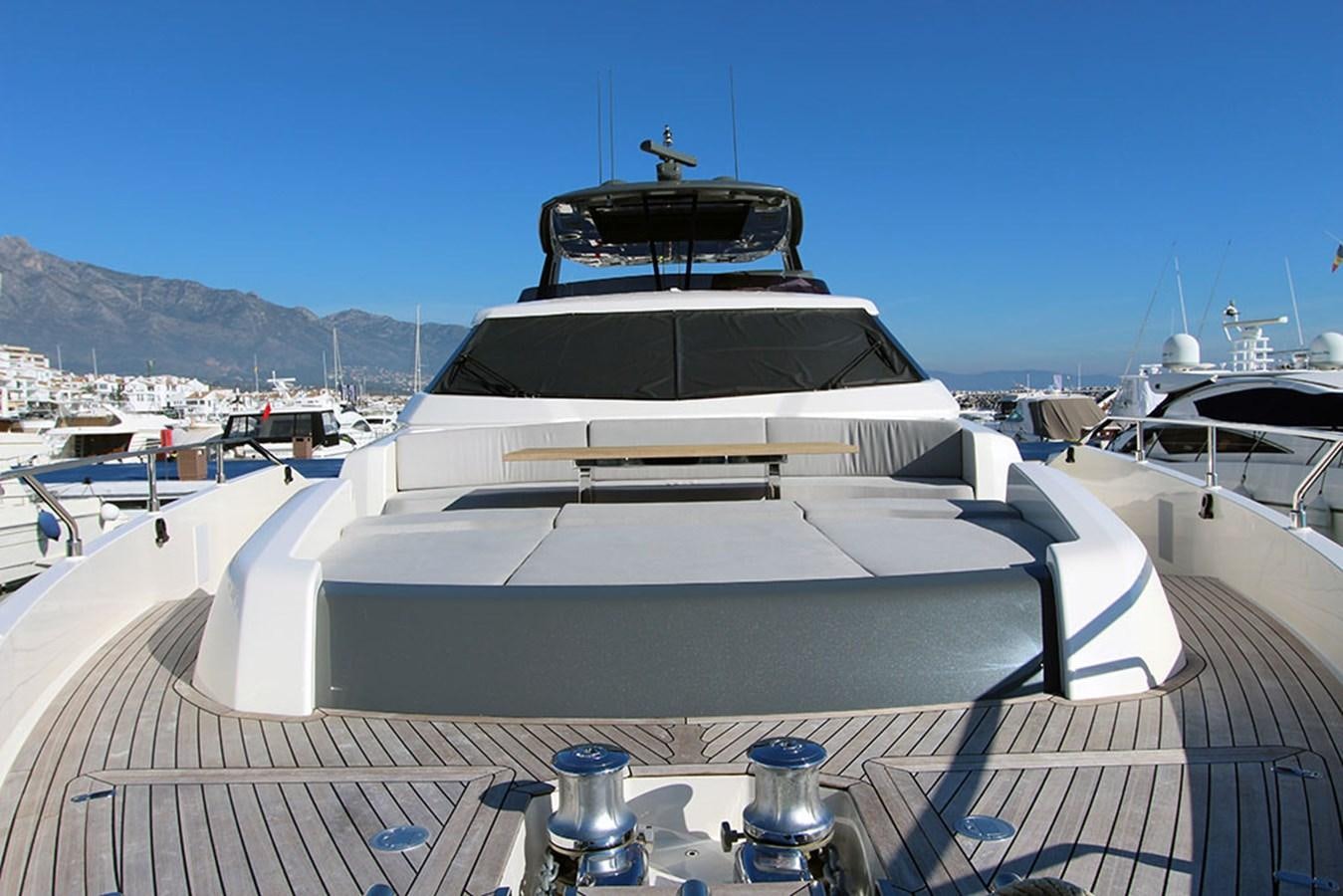 a yacht docked at a pier aboard ANASSA A Yacht for Sale
