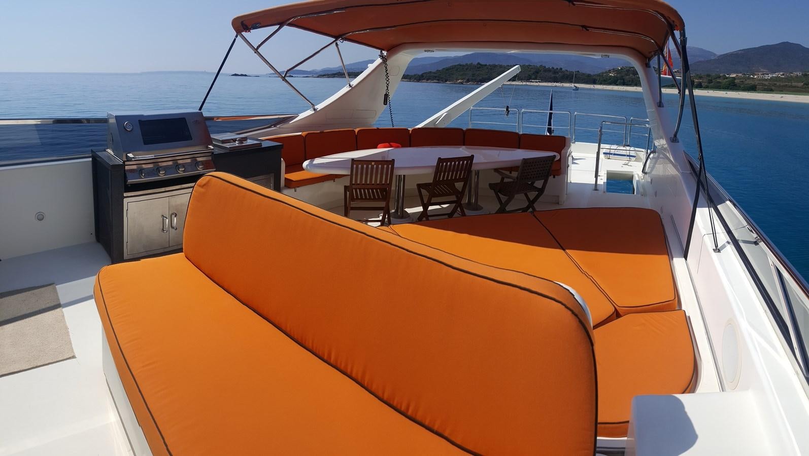 the inside of a boat aboard BARON B Yacht for Sale