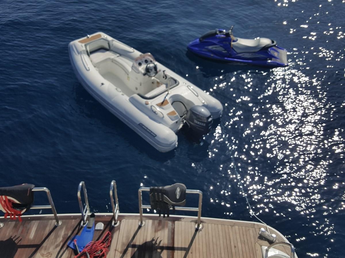 a boat in the water aboard BARON B Yacht for Sale