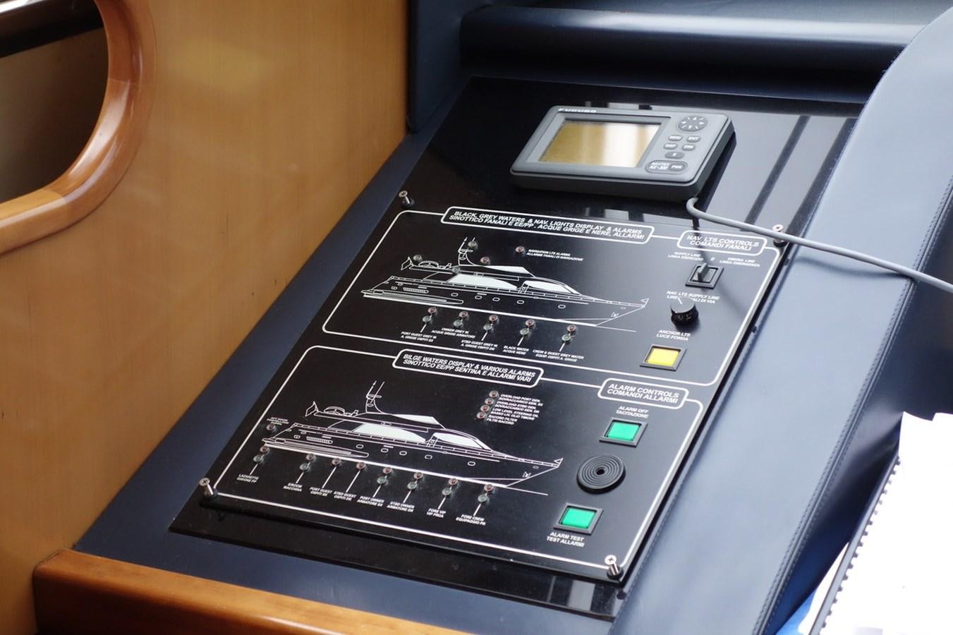 a black rectangular electronic device aboard BARON B Yacht for Sale