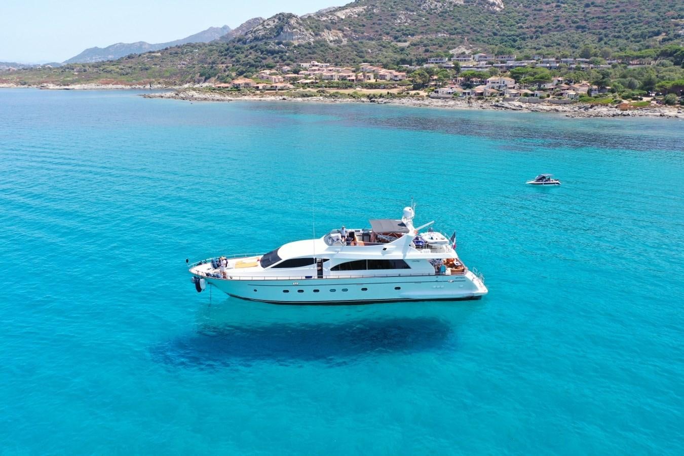 a boat in the water aboard BARON B Yacht for Sale