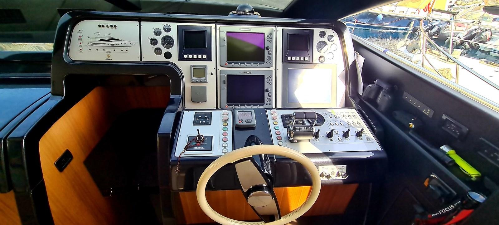 inside of a car aboard RITAKI 7 Yacht for Sale