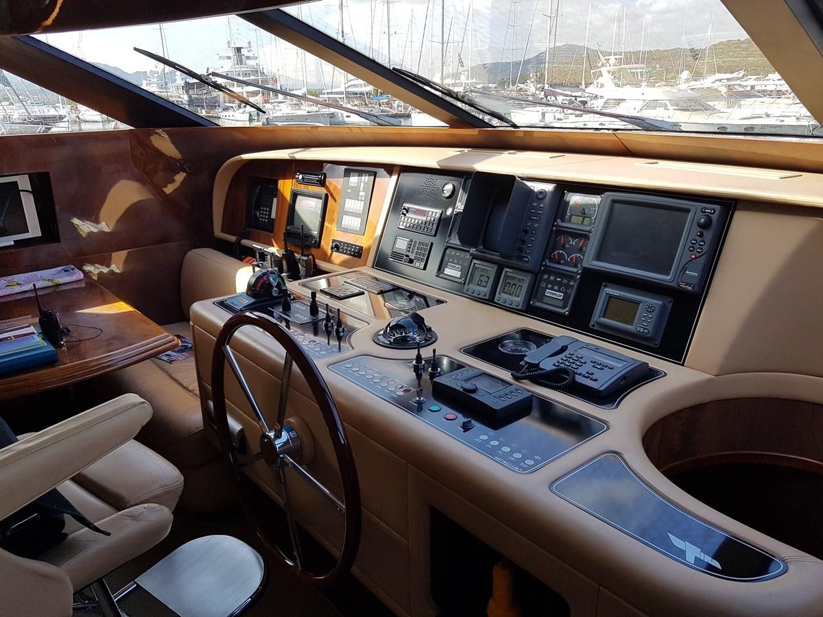 inside of a car aboard GEMINI 3 Yacht for Sale
