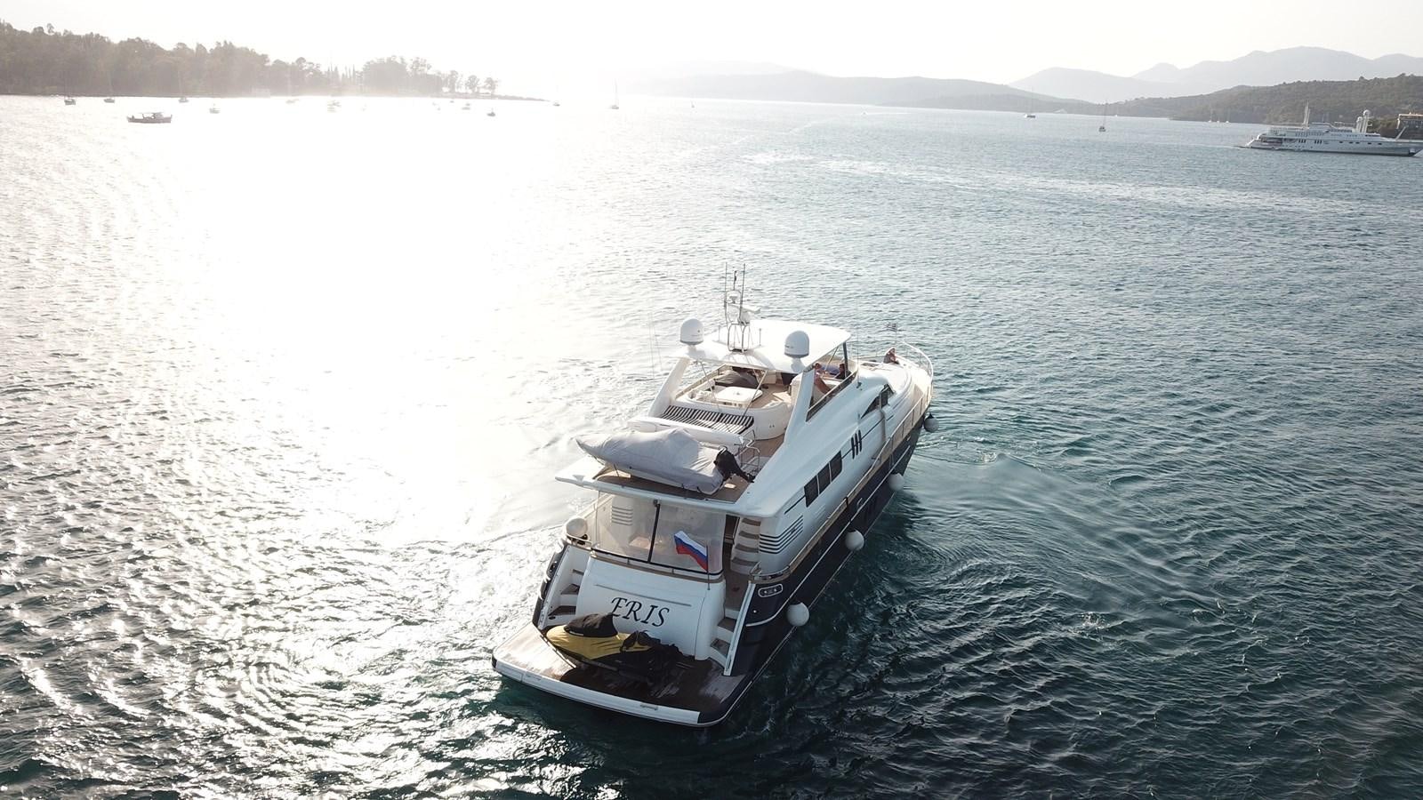 a boat on the water aboard PRINCESS 25 M Yacht for Sale