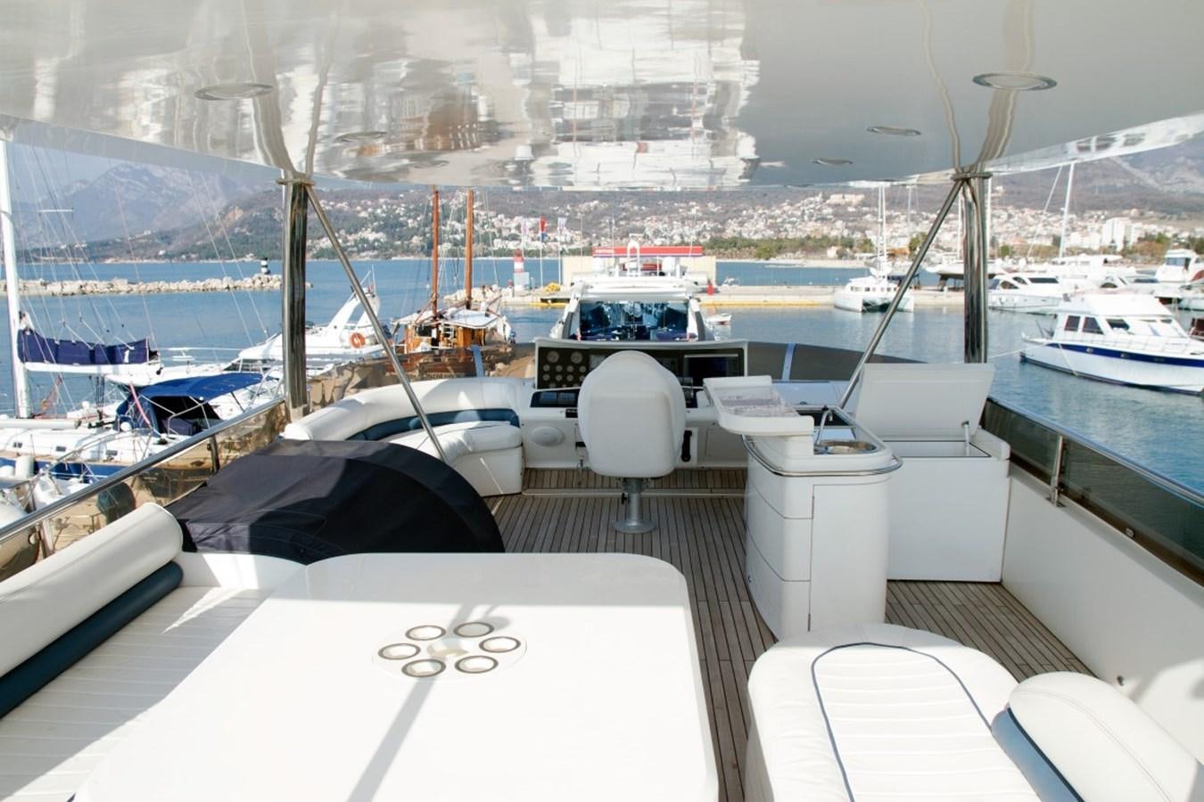 a table on a boat aboard PRINCESS 25 M Yacht for Sale