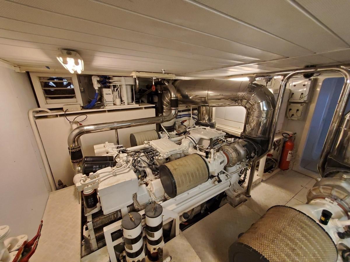 a room with a bunch of luggage aboard DAY DREAMIN' Yacht for Sale