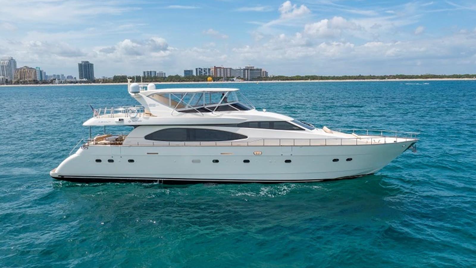 a white yacht in the water aboard DAY DREAMIN' Yacht for Sale